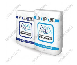 Песок стеклянный Aquaviva, фракция 0.5 - 1.5 мм, 20 кг