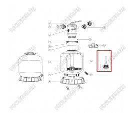 Дюзовая коробка 89011604 в комплекте с трубой для Aquaviva P450