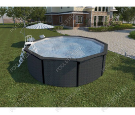 Морозоустойчивые бассейны MAGIC POOL (3,6х1,32м) (цвет ротанг)
