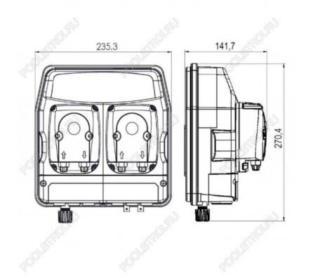 Авт.станция дозир и контр. eTWIN PER  PH-CL 3.0L-3.0 230V STD